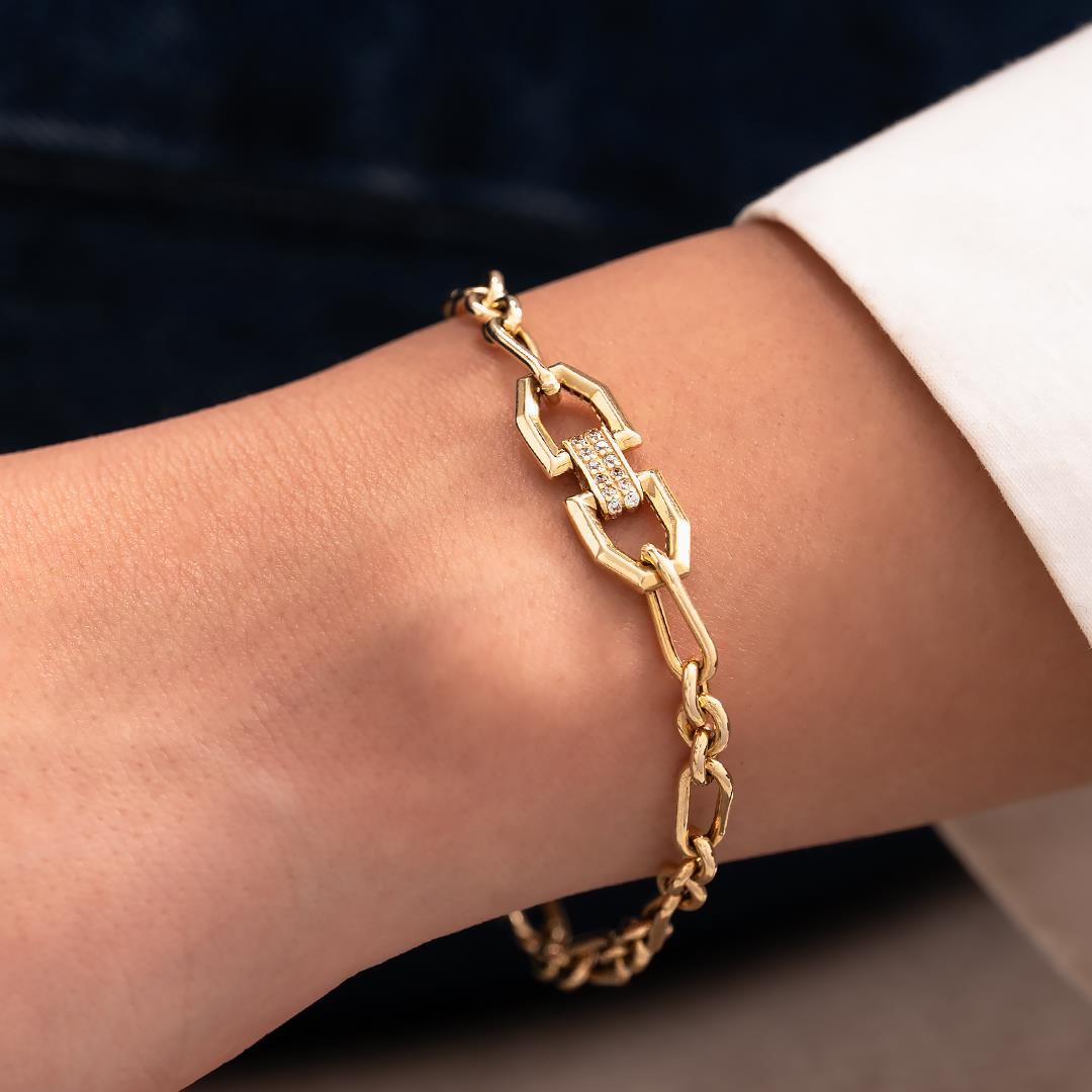 Special Design Modern 14 Carat Gold Bracelet