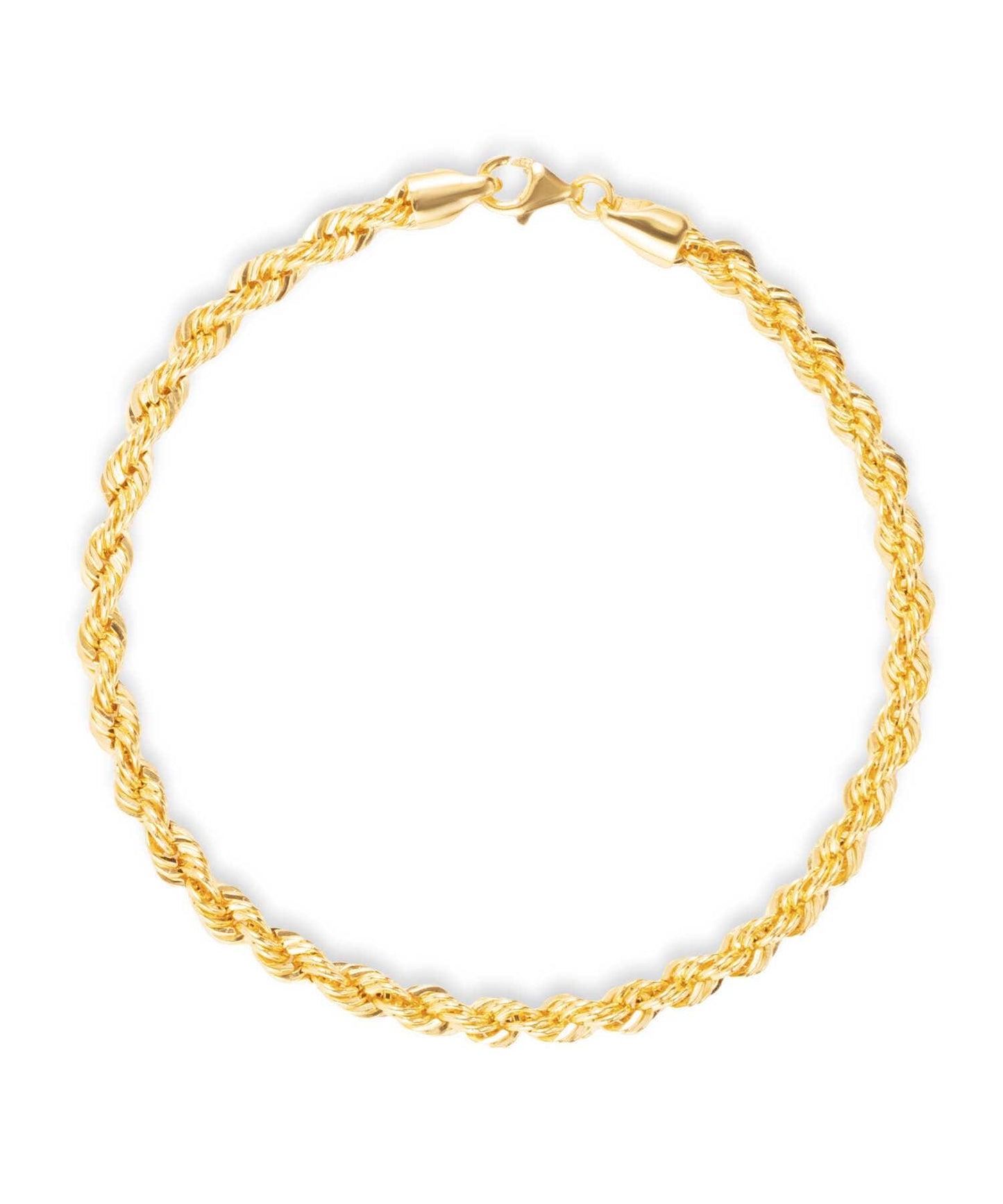 14k Gold Thick Rope Twist Bracelet