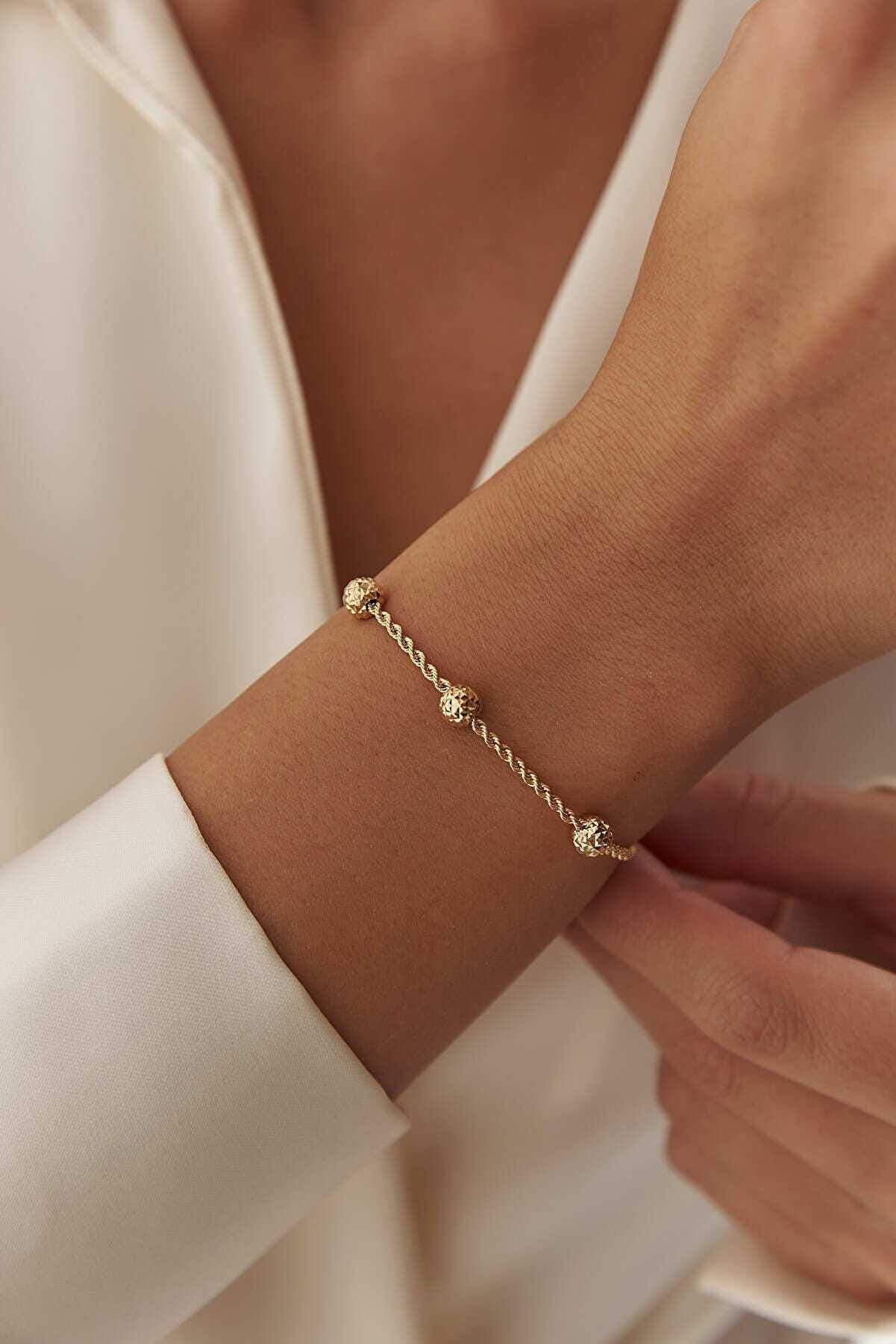 14k Gold Bulk Rope Bracelet