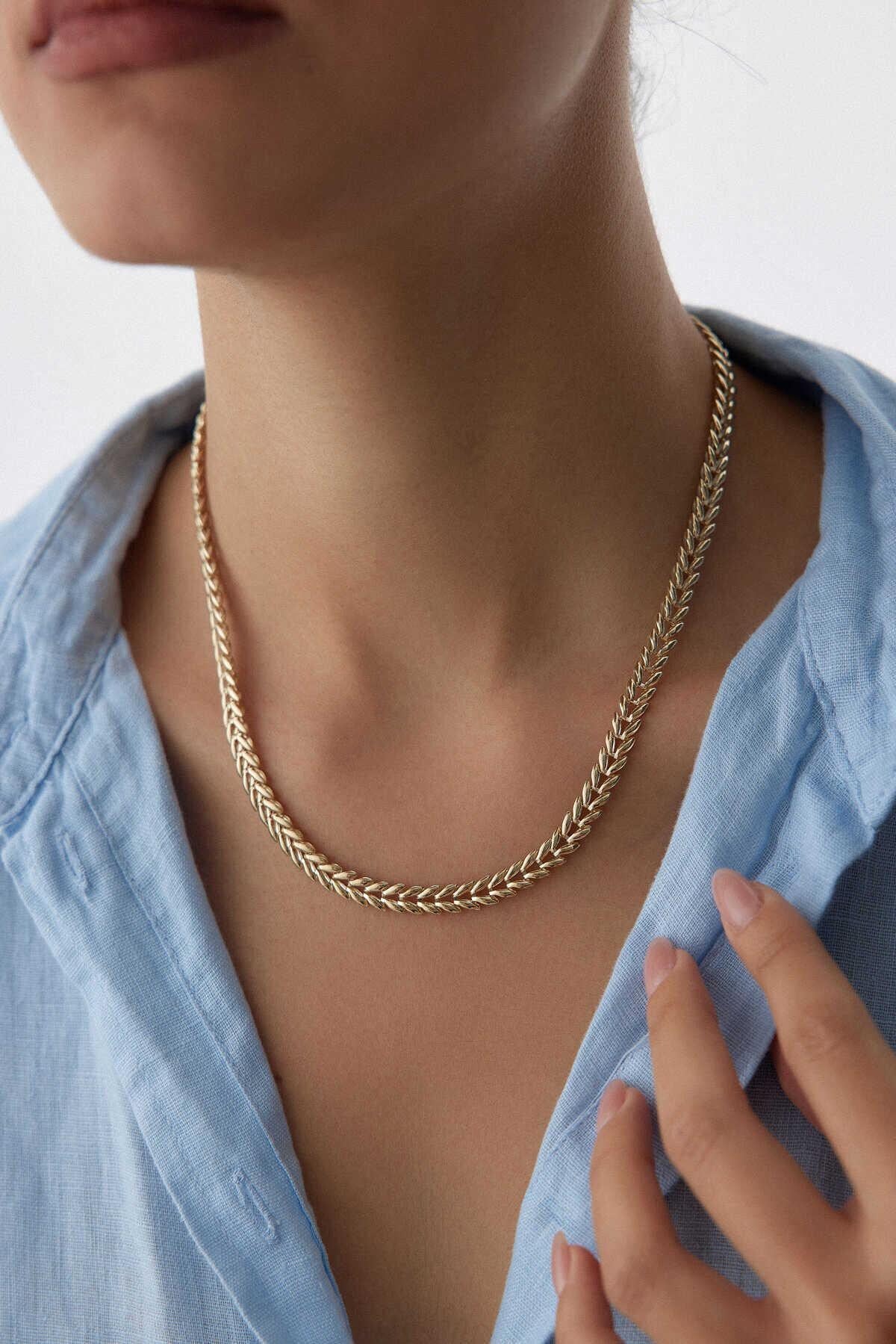 14k Gold Virgo Necklace