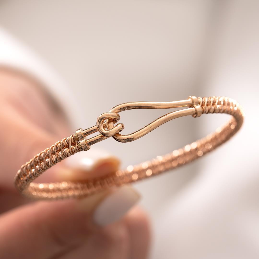 Rose Lades 14 Carat Gold Cuff Bracelet