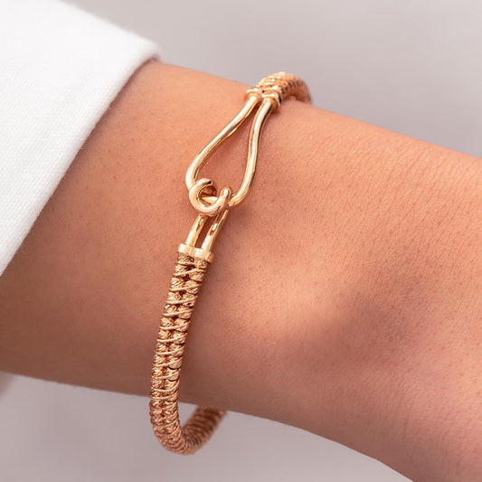 Rose Lades 14 Carat Gold Cuff Bracelet