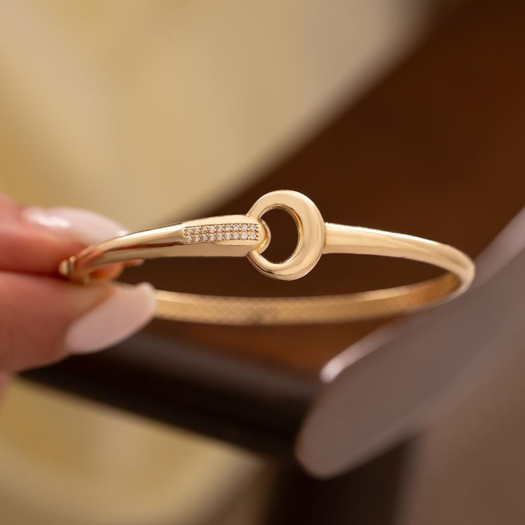 14 Carat Gold Cuff Bracelet Crescent Model